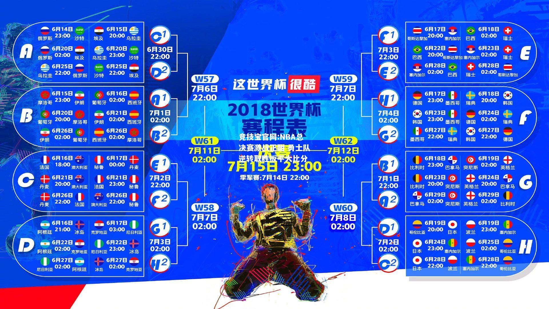 NBA总决赛激战正酣 勇士队逆转取胜扳平大比分